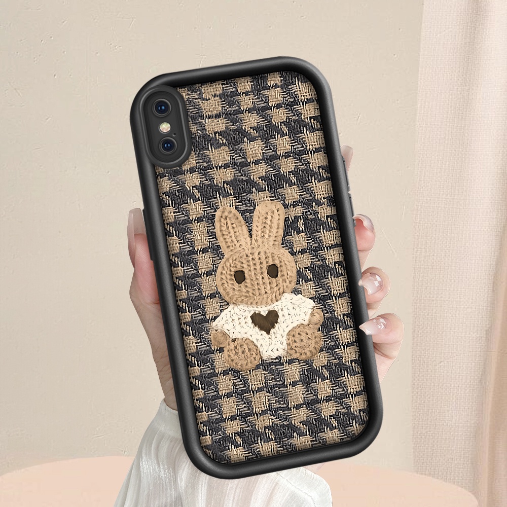 Casing Hp Untuk Compitable With iPhone X XS Silikon Sofcase Cassing Mode Softcase TY 0030 Fabric Bun