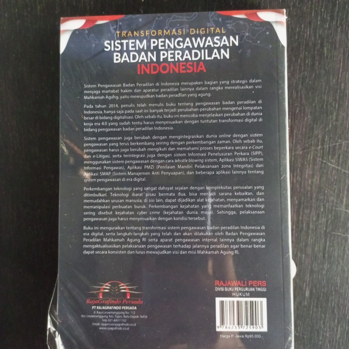 

SALE !!! TRANSFORMASI DIGITAL SISTEM PENGAWASAN PERADILAN DI INDONESIA AMRAN READYY