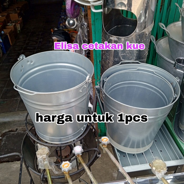 New ember galvanis 15 liter / ember kaleng anti karat / pot kaleng tebal Berkualitas