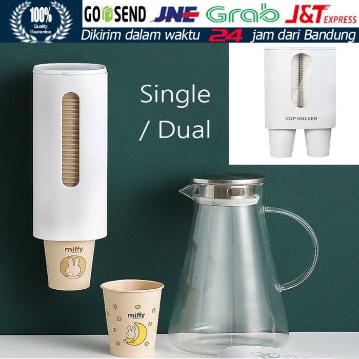 New- Tempat Gelas Plastik Gelas Kertas Dispenser Paper Cup Holder Dispenser