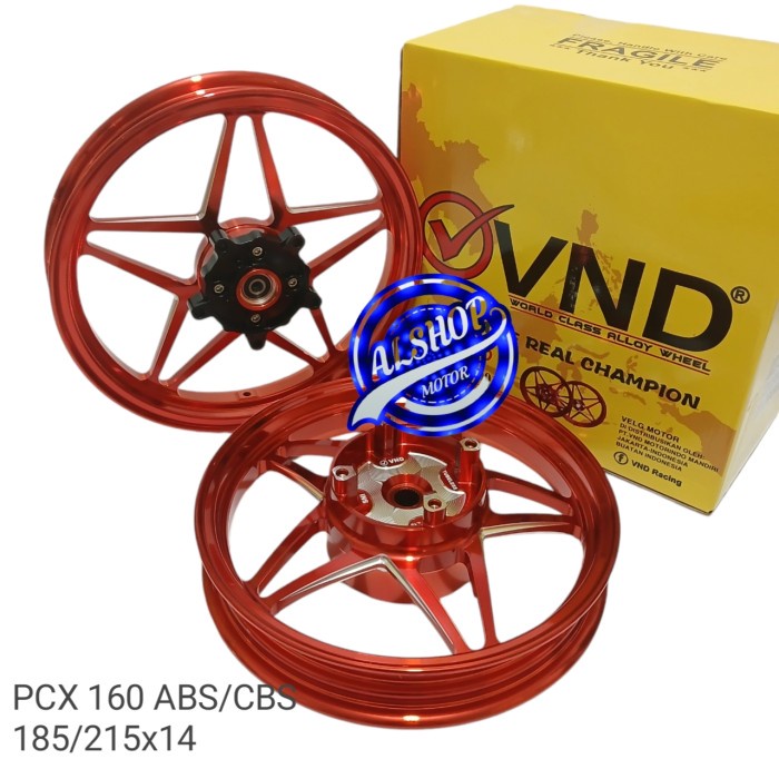 VELG RACING VND PCX V SPEED HONDA PCX 160 ABS PCX 160 CBS 185/215 RING 14