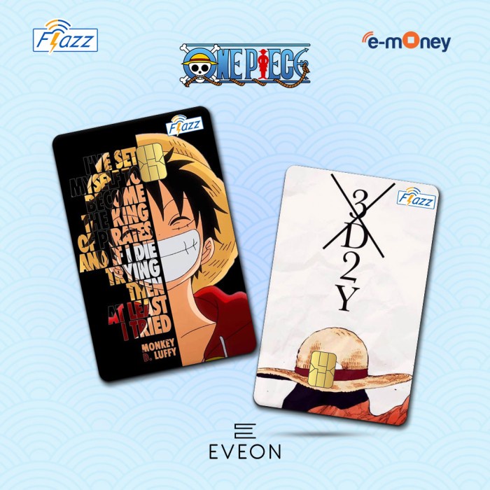 Flazz Gen 2 BCA Emoney Mandiri One Piece Custom Nama