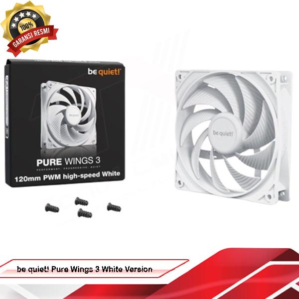 Ready be quiet Pure Wings 3 White Version - 120mm PWM High-Speed Fan PC
