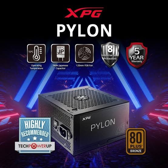 Ready PSU Adata XPG Pylon 550 watt - Bronze 80+ - PSU 550watt Adata Pylon