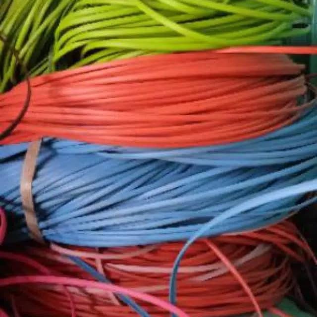 PREMIUM IKATAN TALI SINTETIS / TALI ROTAN PITRIT BULAT PLASTIK 2MM PERKILOGRAM