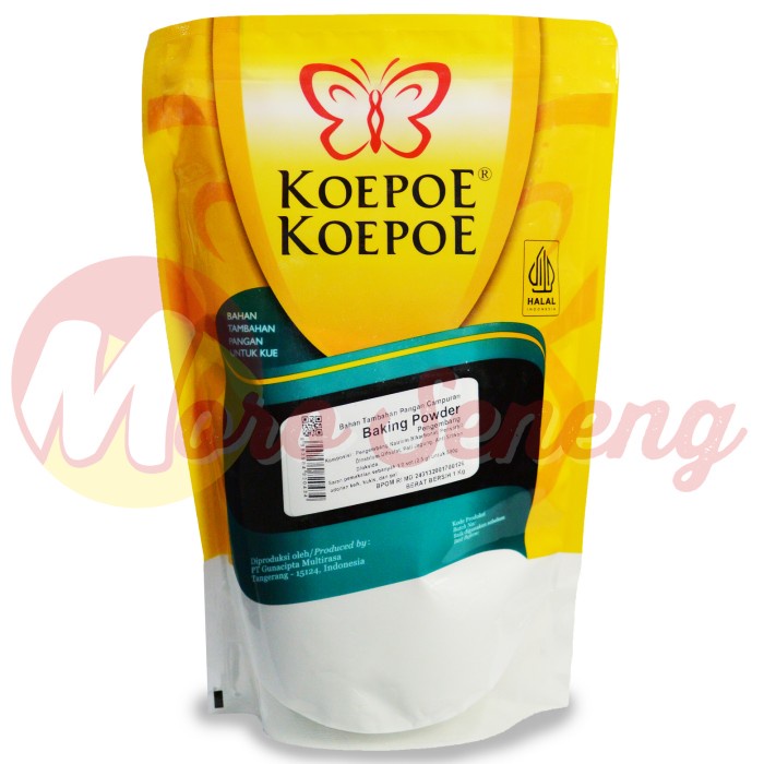 

BAKING POWDER 1 KG KUPU KUPU KOEPOE KOEPOE POUCH 1KG