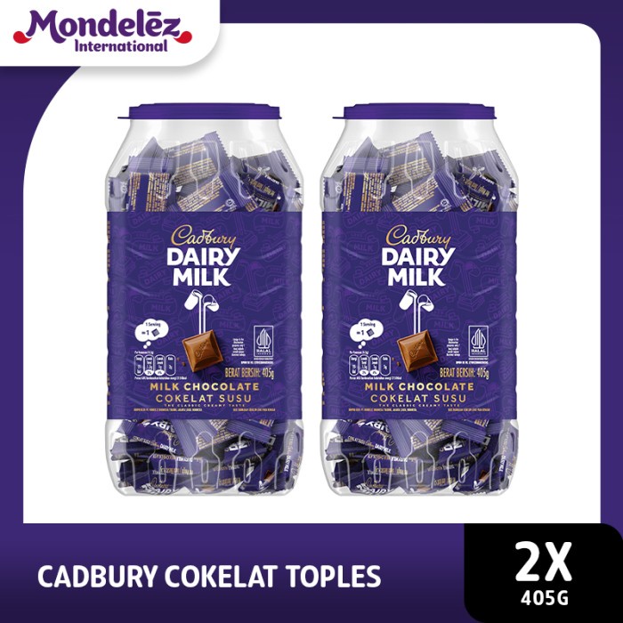 

Cadbury Diary Milk Cokelat Neaps Jar Toples - 2 pcs