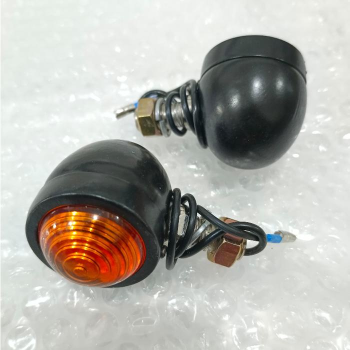 Sen Besi Mini Custom Universal Motor Sein Acipi Kecil Crom Hitam Seven Termurah Lampu