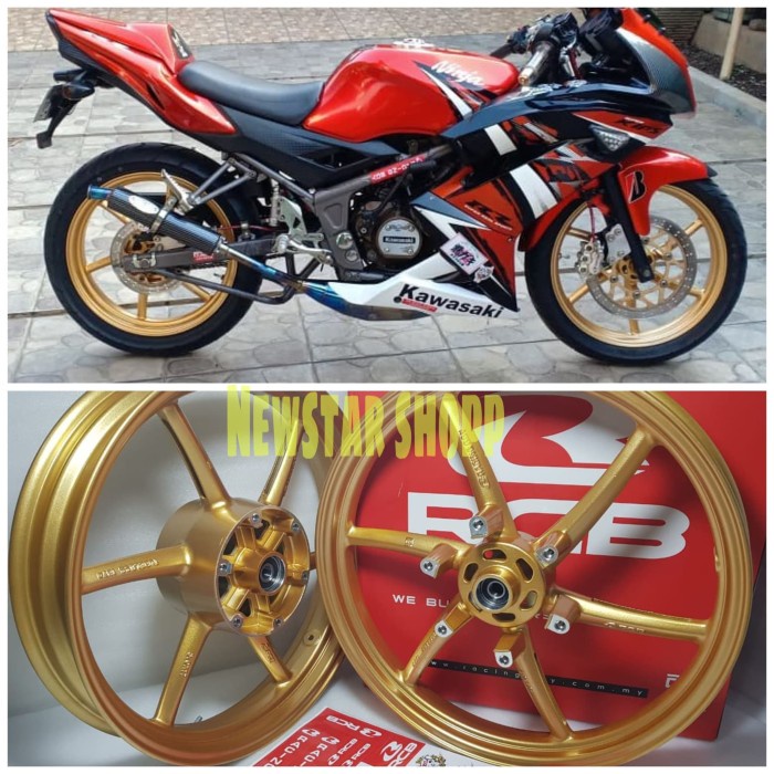 velg ninja rr rcb sp522 palang 6 original lebar 215 300 17 gold