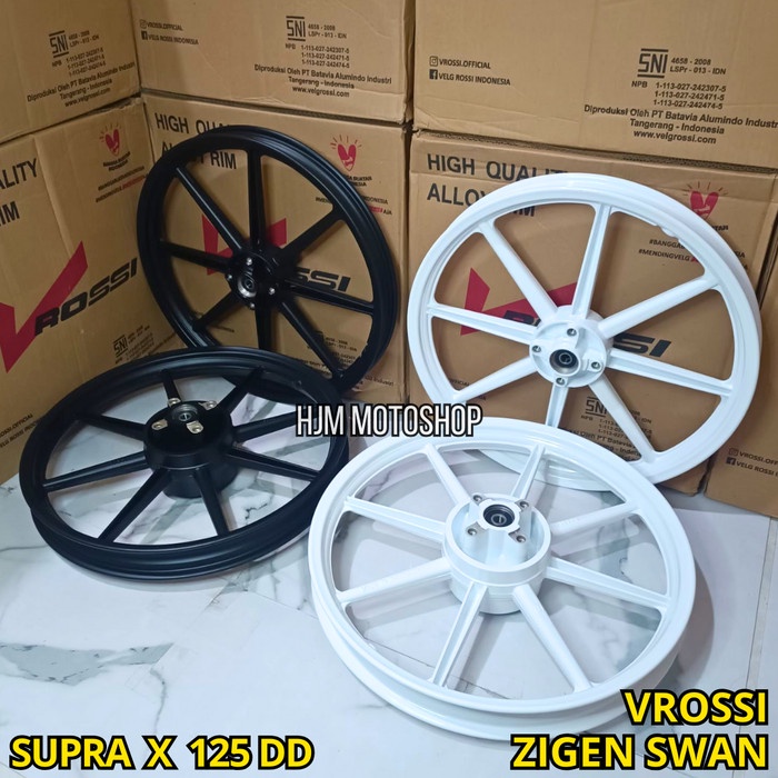 VELG RACING SUPRA X 125 DOUBLE DISC - SUPRA X 125 DD PALANG 8 VROSSI ZIGEN SWAN
