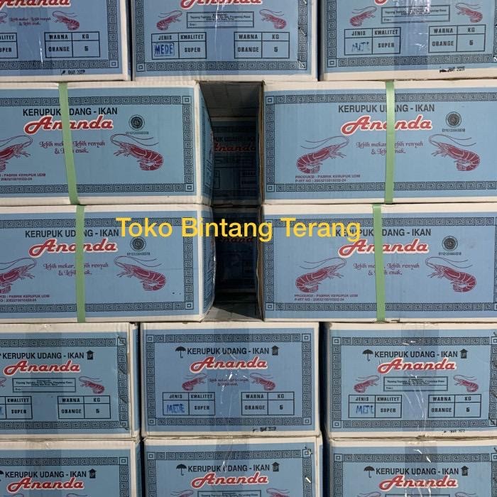 

Kerupuk / Krupuk Udang Mentah Kecil Ananda UDM Mede 1 Dus Karton 5 kg