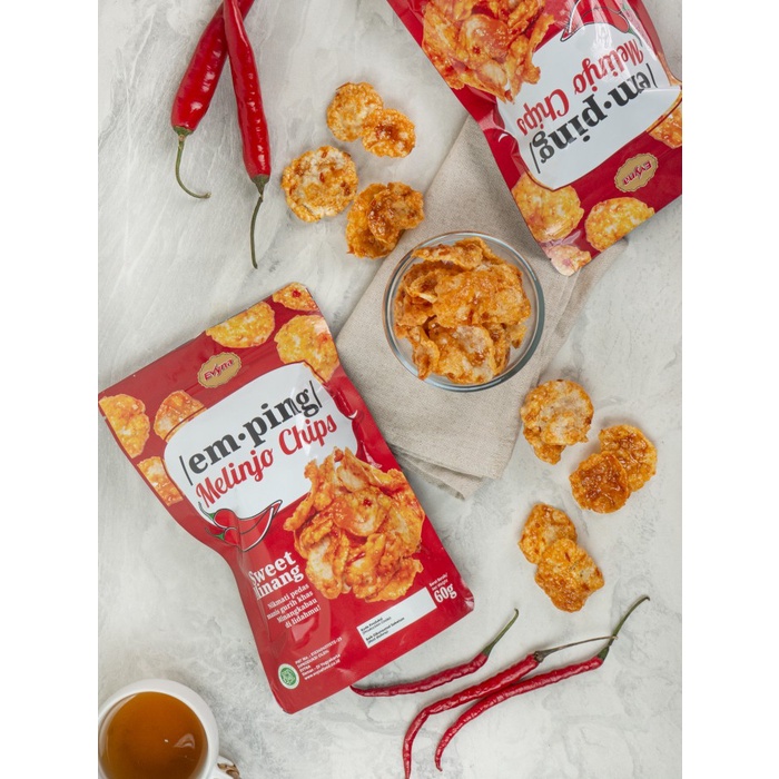 

Evyna Emping Melinjo Chips Sweet Minang