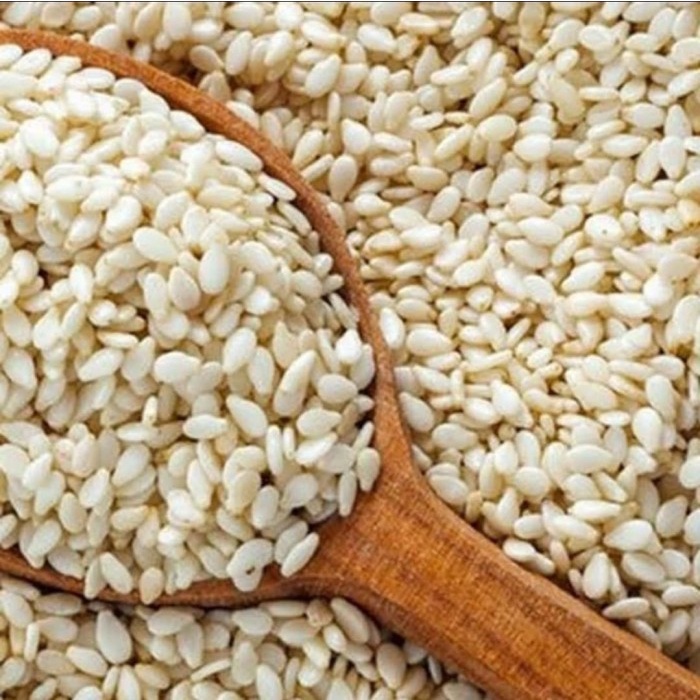 

Wijen Putih Mentah 1 Kg/white sesame seeds/ biji wijen putih 1 kg