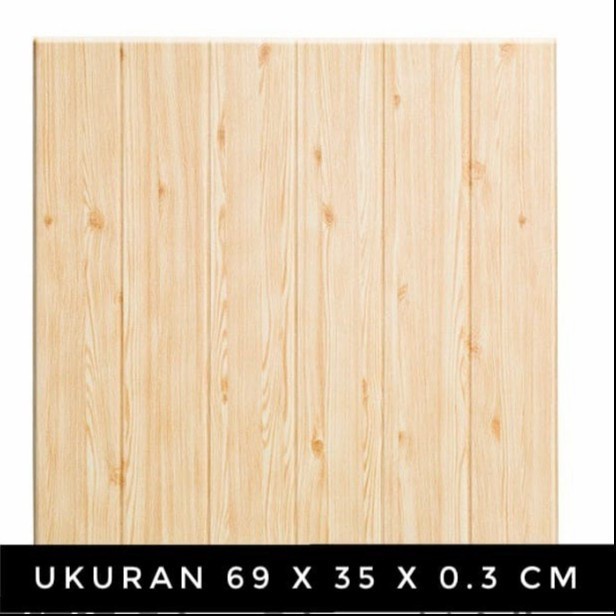 JTTOP" WALLPAPER DINDING 3D FOAM KAYU /WALLFOAM KAYU/WALLSTIKER NEW FOAM 5MM