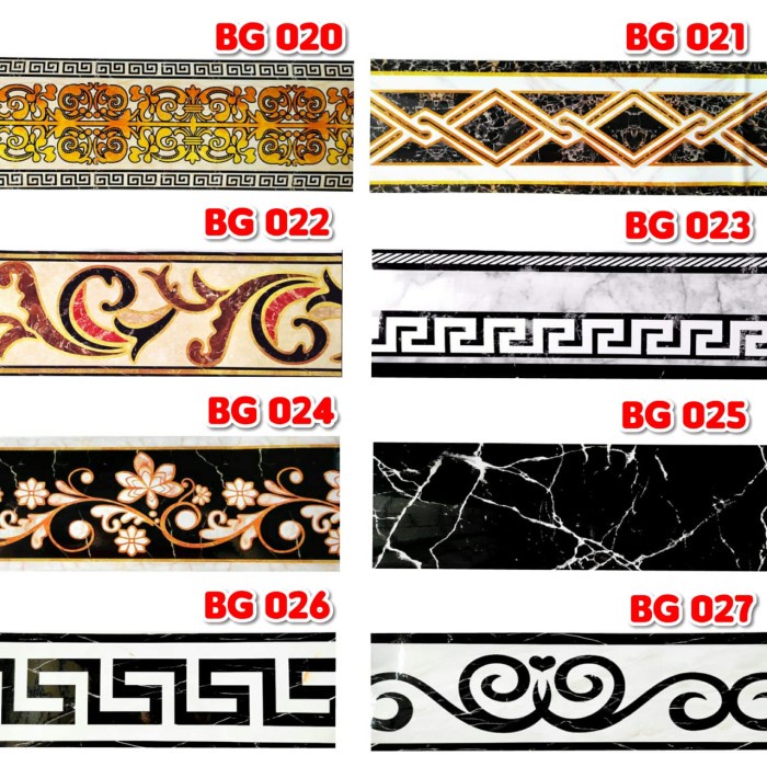 JTTOP" WALLPAPER LIS WALL BORDER STIKER STICKER DINDING LANTAI GRANIT KERAMIK