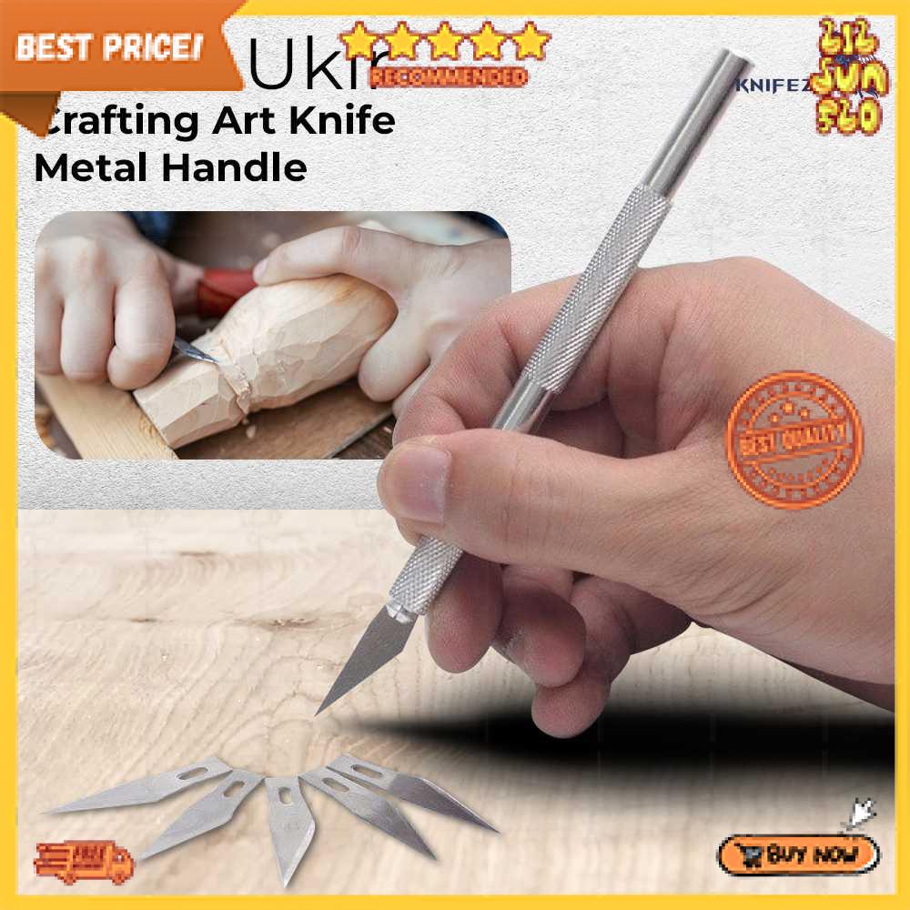 

Promo! KNIFEZER Pisau Ukir Seni Hobby Crafting Art Knife Aluminium Handle - WL-9309 - itsalilsunflo