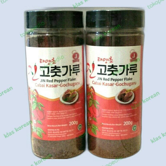 

Promo Terbatas Gochukaru Jin Red Pepper Flake 200Gr / Cabai Kasar Aman