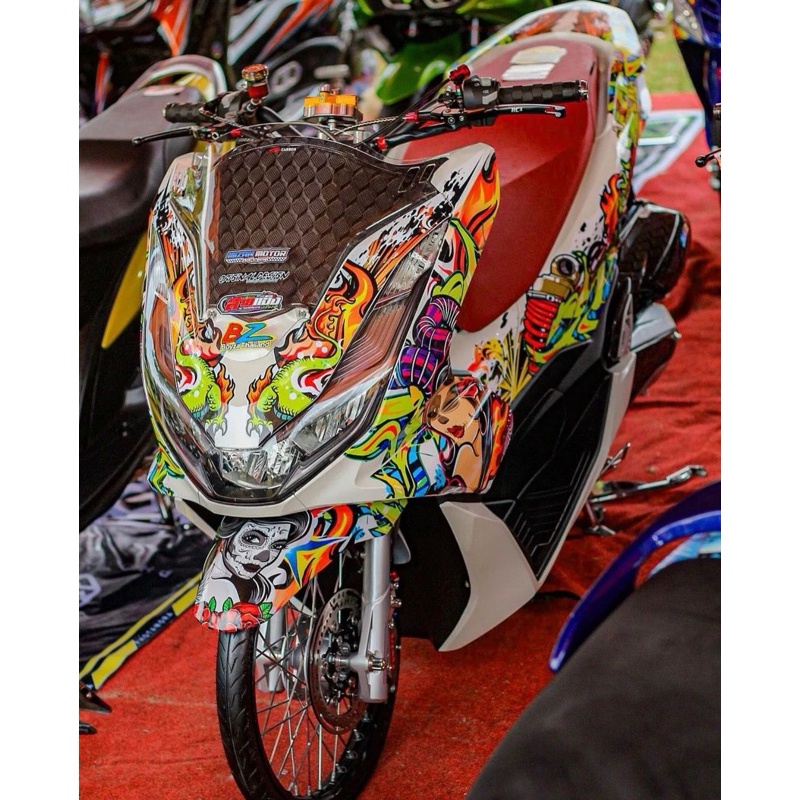 visor pcx160 - visor pcx160 jenong - visor pcx160 bening - visor pcx160 hitam (TEBAL 3MM)