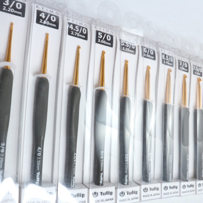 HAKPEN (ALAT/JARUM RAJUT) TULIP ETIMO ABU-GOLD / ETIMO GRAY - PCS