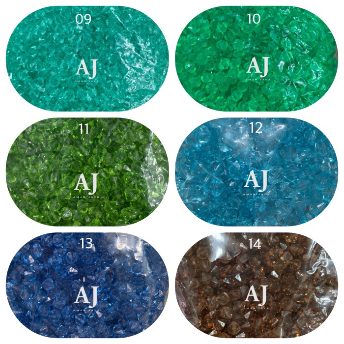 MANIK AKRILIK DIAMOND 10MM / MOTE KACA ACRYLIC DIAMOND 10 MM