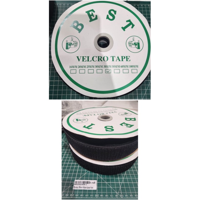 

Promo Velcro Strap / Magic Tape Perekat Pengikat Kain 38 Mm / 3,8 Cm Merk Best Hitam ( Sepasang )
