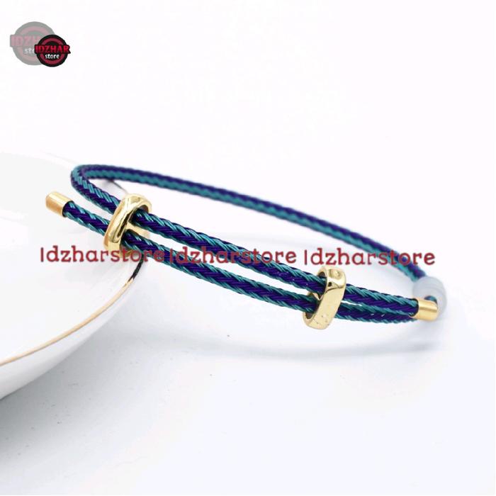 GELANG TALI KAWAT ANTI AIR GELANG FASHION WANITA DAN PRIA DEWASA