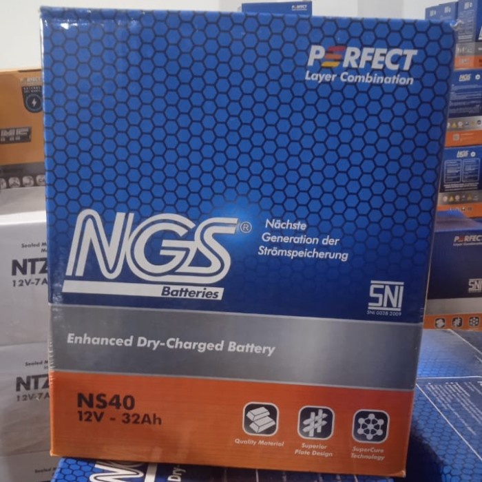 Terhemat Aki Ngs Ns40 12V 32Ah Aki Basah