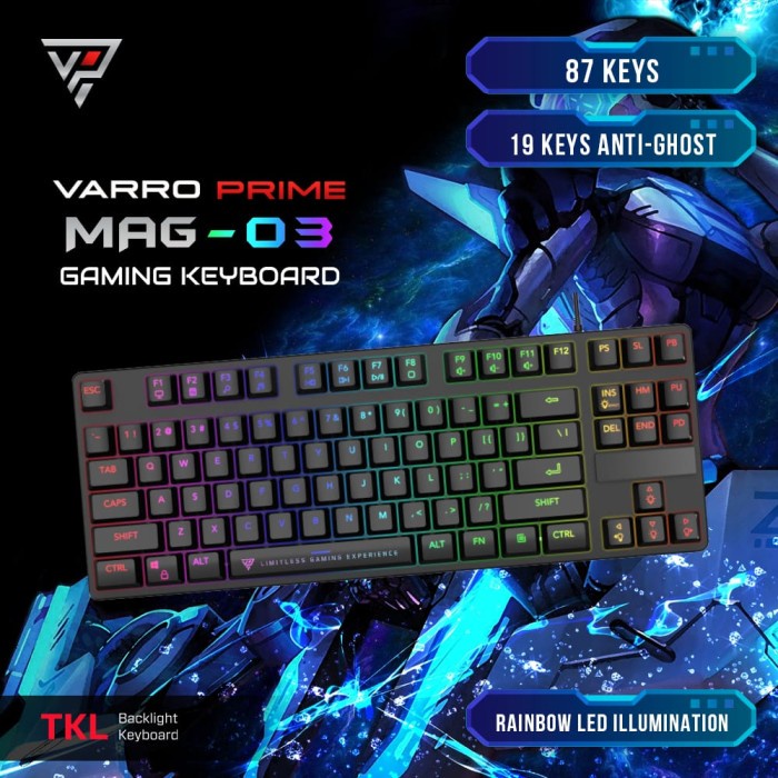 Keyboard Gaming Varro Prime MAG-03 TKL -JuaraNyaProduct