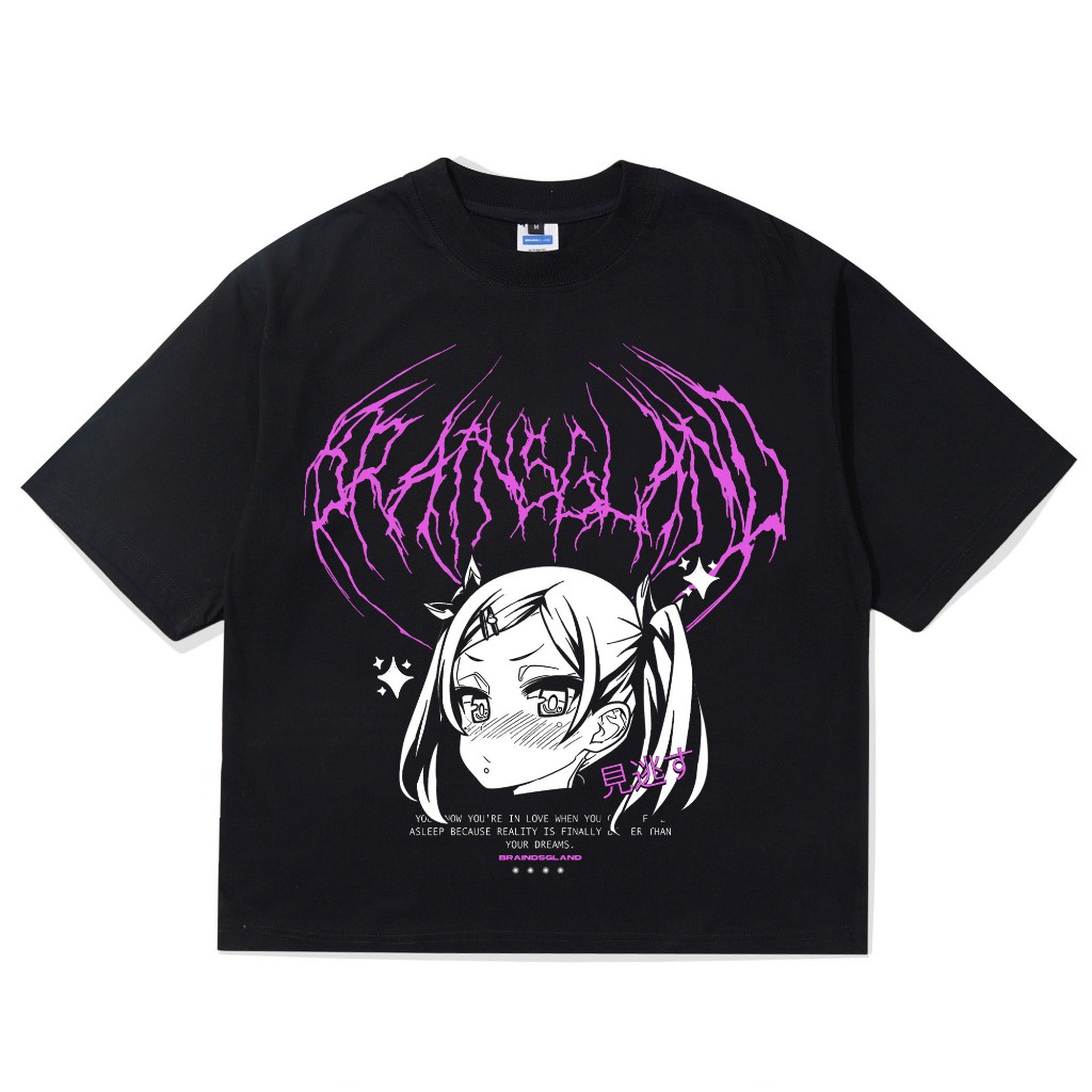 【COD】T-Shirt | Oversize | Waifu| Black | Brainsgland