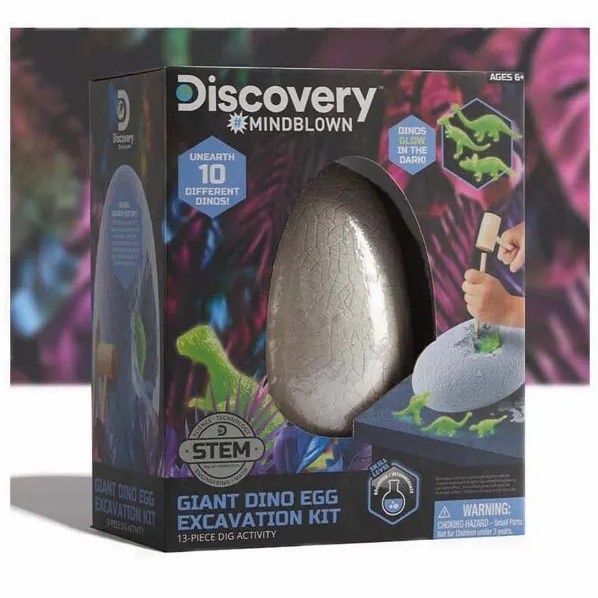 READY STOK DISCOVERY MINDBLOWN DINOSAUR EXCAVATION JUMBO EGG READYY