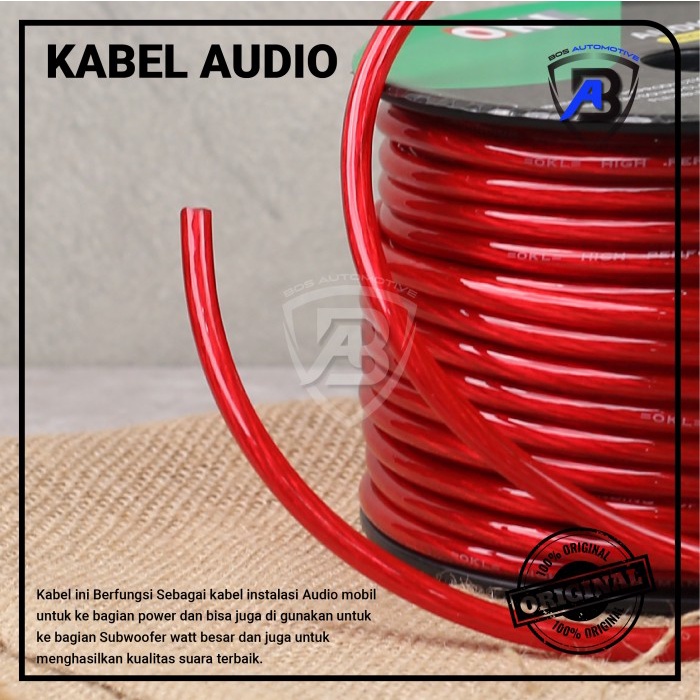 Terbagus Kabel Strum Power Audio Mobil 8 Awg Dcs 40 Yard