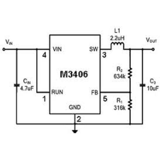 

[Savage] M3406-ADJ M3406 SOT23-5 IC STEPDOWN DC TO DC