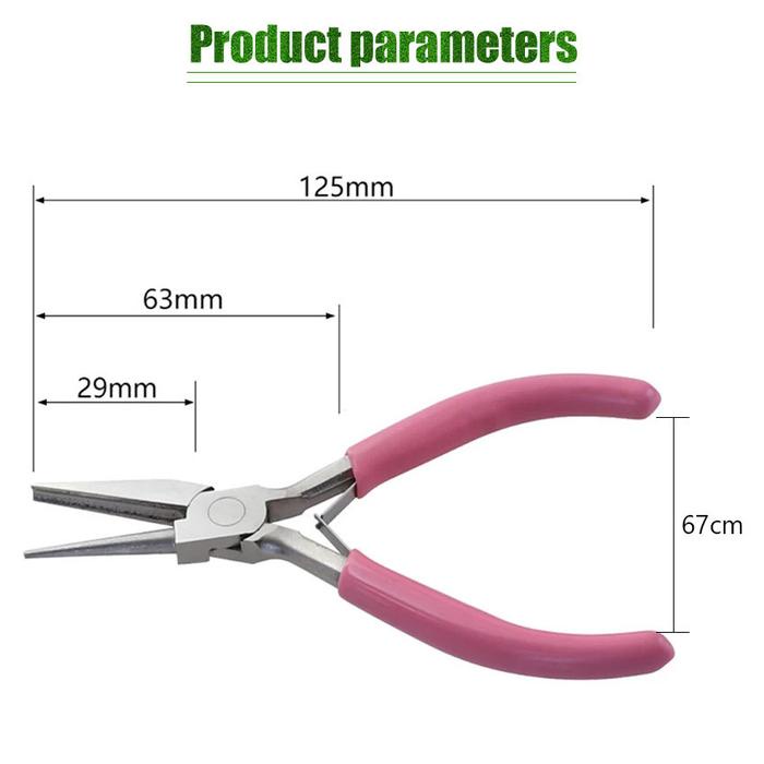 Tang Pembulat Kawat Loop Concave / Tang Umpan Handmade Pink untuk Jig Metal / Tang Loop Tang Umpan