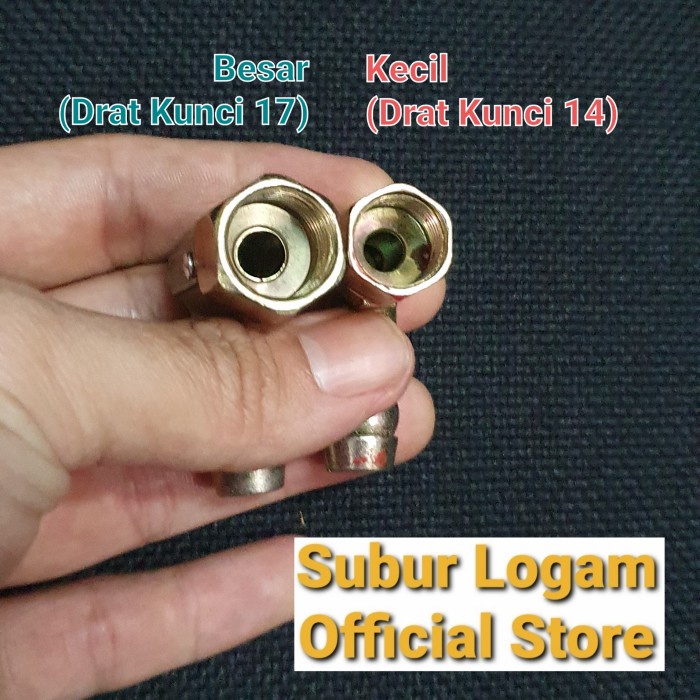 NEPEL SAMBUNGAN SELANG UNTUK KOMPOR TANAM GAS RINNAI GETRA SUGGO DLL