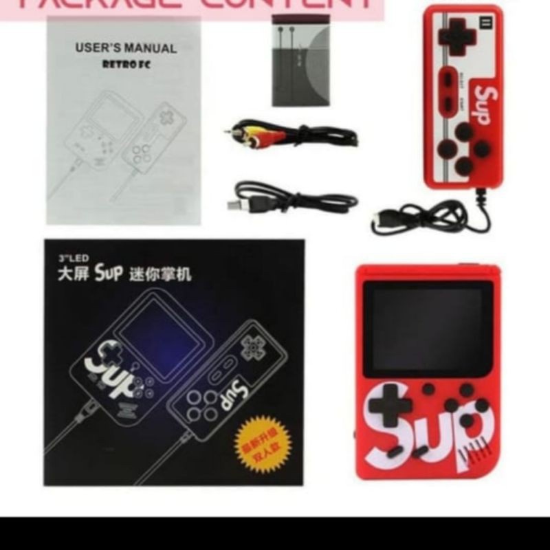 Game Boy / Gameboy Retro Mini / Game Box SUP PLUS 400 in 1 / Game Anak Anak / Gamebot -new