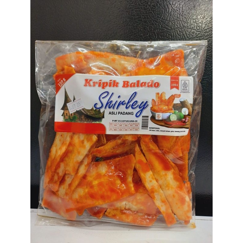 

A Kripik Balado Shirley Asli Padang 250G Panjang