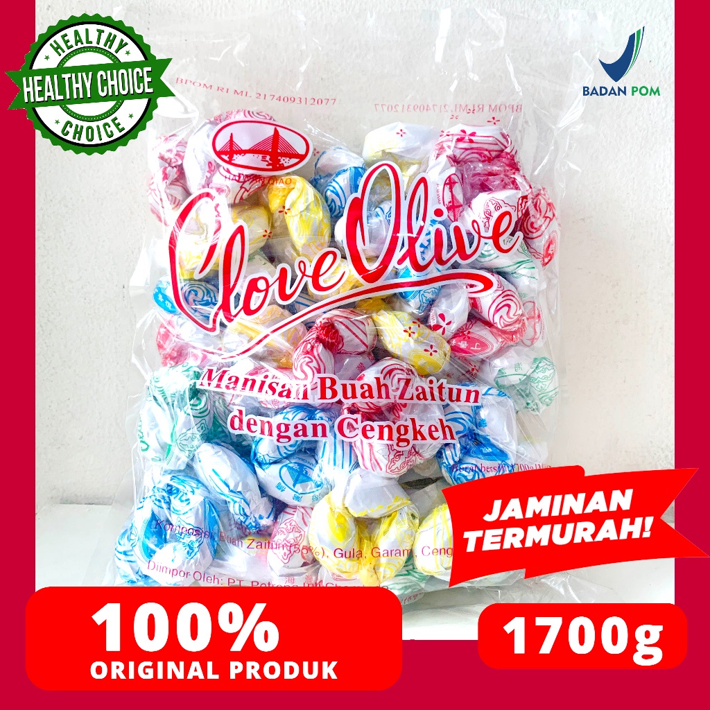 

A Ti Xiang Nam Kana 3 Biji Manisan Zaitun Cengkeh Clove Olives 1,7Kg