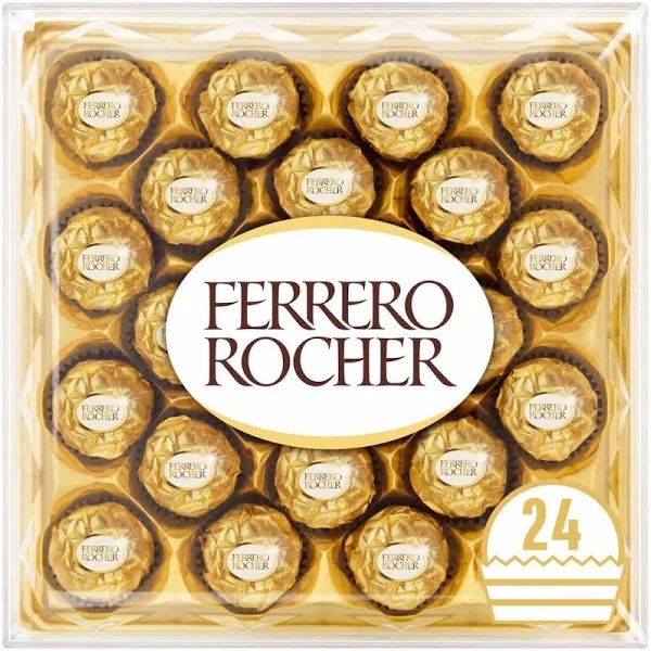 

A Ferrero Rocher Chocolate T24 (Isi 24), Expired Oktober 2025, Promo Halal!!