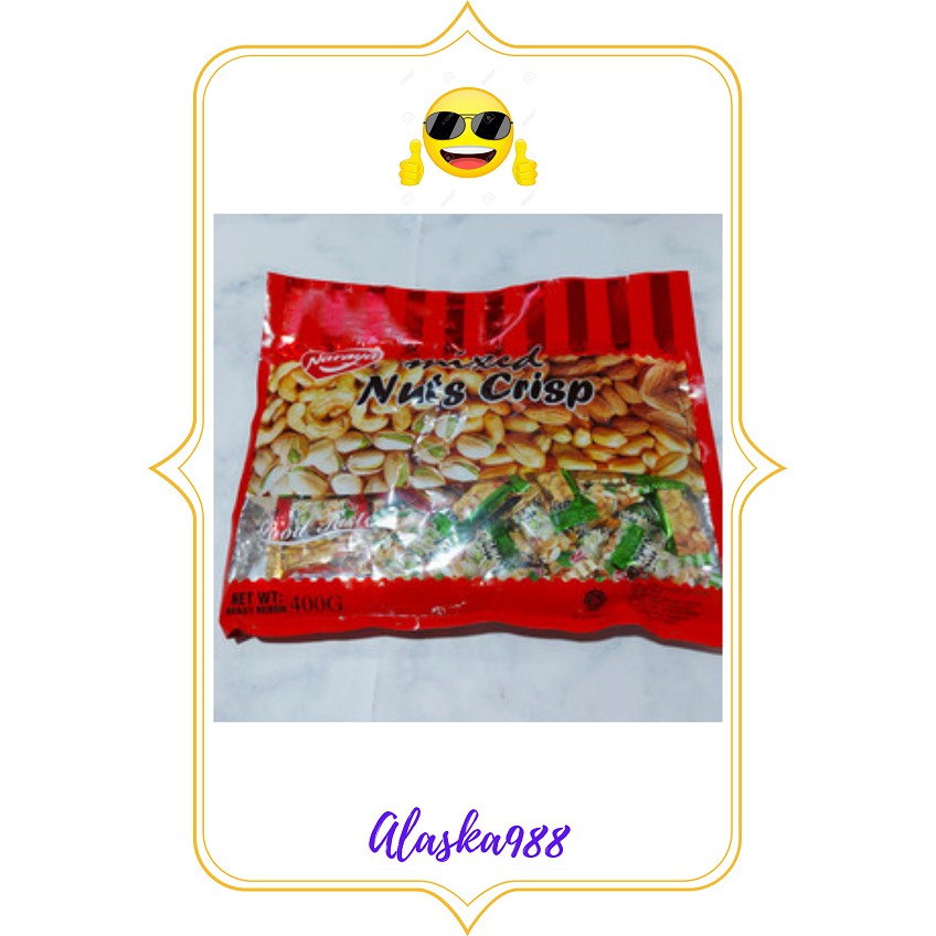 

A Naraya Mixed Nuts Crisp - Enting Enting - Permen Kacang 400 Gram