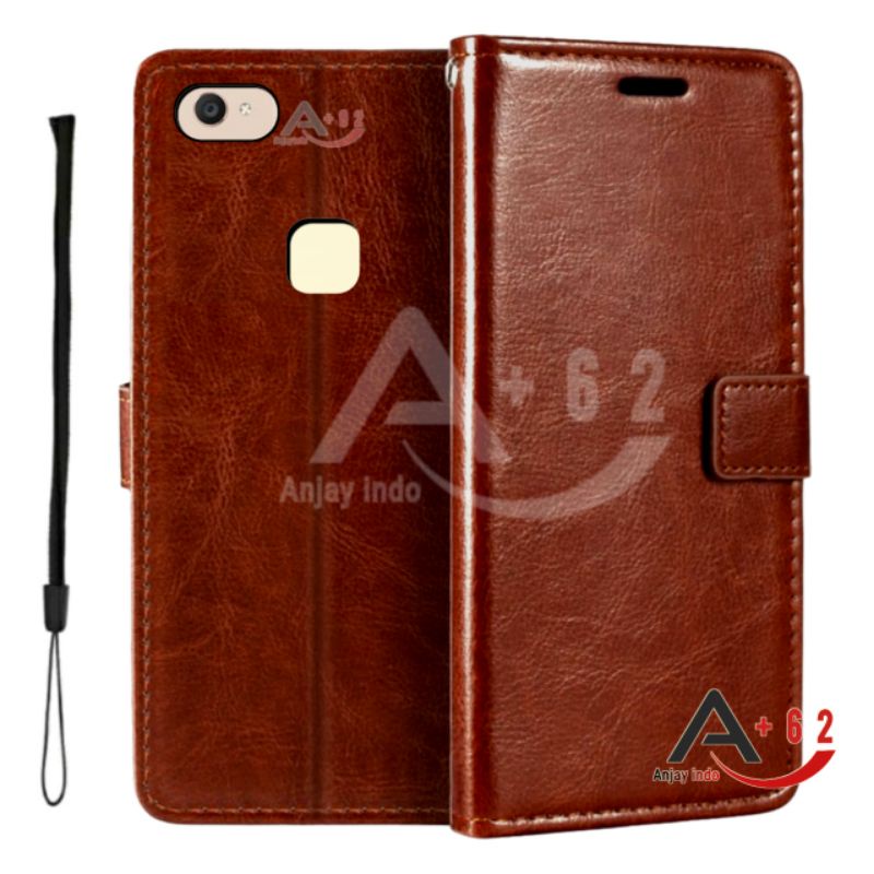 TerLengkapDong- Flip Case VIVO V7 PLUS ( vivo v7+ ) 1716 1850 Casing Cover Leather Wallet PU -