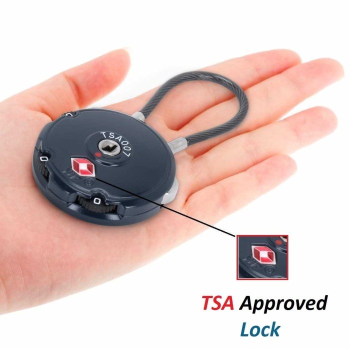 Gembok Koper Umroh Untuk Bandara Tsa Kunci Tas Ransel Traveling Internasional Passport Lock yang