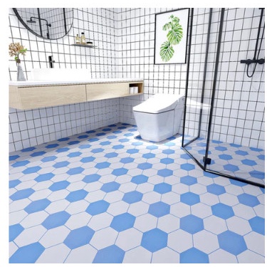 PROMO SPECIAL Wallpaper Kamar Mandi Tahan Air 2 Meter Lantai PVC Wallpaper Stiker Dinding Dekorasi
