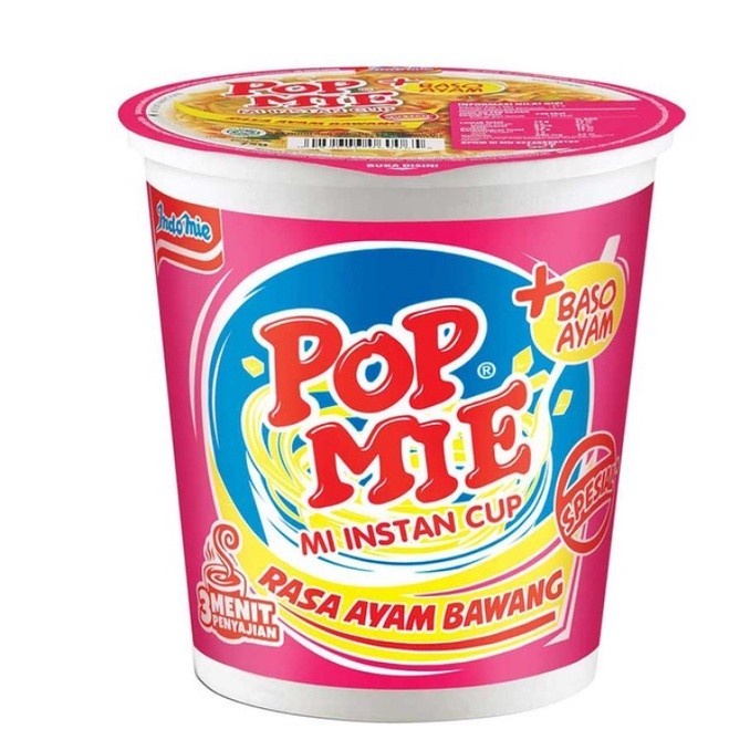 

(TopSeller) POP MIE 75 GRAM KUAH GORENG AYAM BASO BAWANG KARI POPMIE DOWER GLEDEK