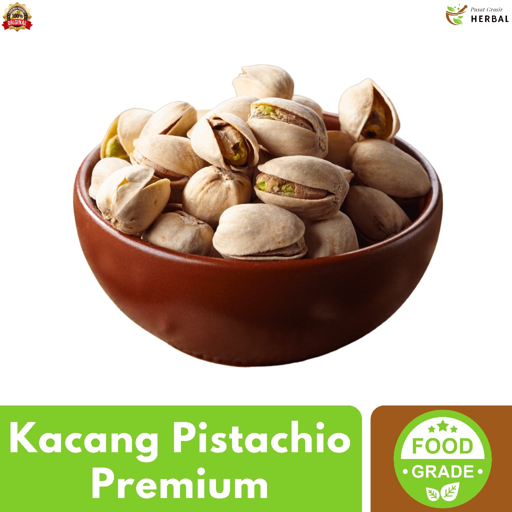 

A Kacang Arab Pistacio Pistachio Panggang Roasted 1Kg / Kacang Ketawa Fustuk Arab 1 Kg Oleh Haji