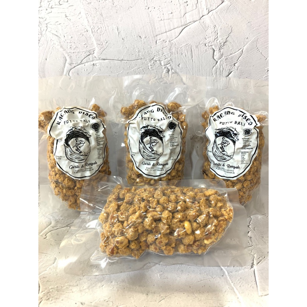 

A Kacang Disco Putto Bali Vakum / Kacang Telur Disco Bali 225Gr
