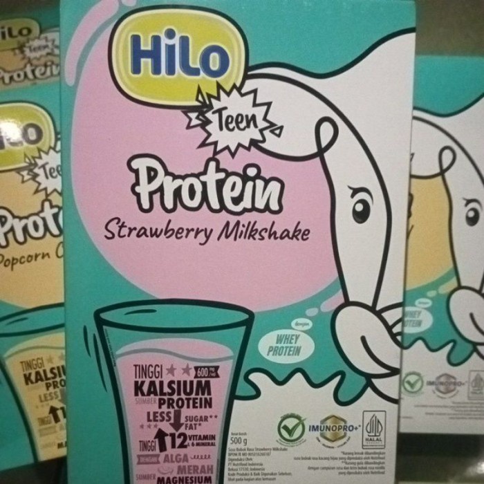 

(TopSeller) HiLo Teen Chocolate 500gr/ Strawberry Milkshake 500gr/Teen Taro 500gr