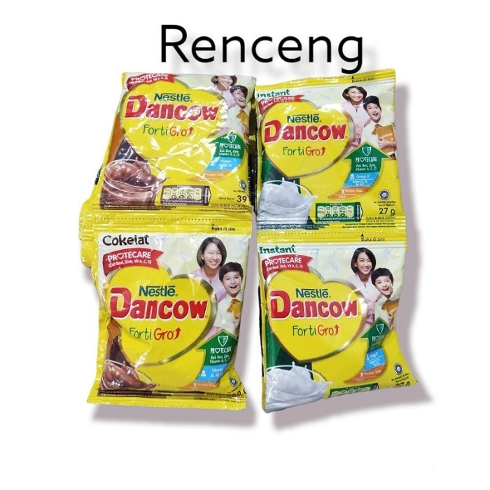 

(TopSeller) Susu Dancow Fortigro 1 Renceng 10 Sachet 27 gr 38 gr Susu Bubuk
