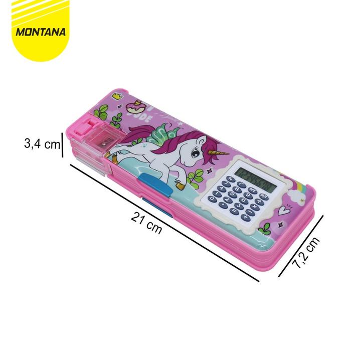 Kotak Pensil Kalkulator Anak Perempuan Dan Laki Laki / Tempat Pensil Smiggle Magnet Murah Lucu