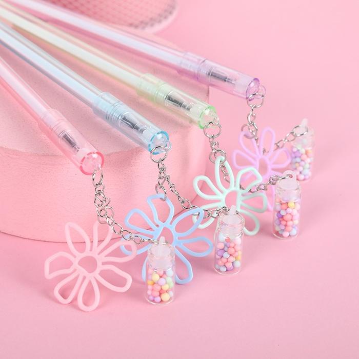 

Mss (Cod) Pulpen Lucu Estetik Pena Gantungan Botol Bunga Pulpen Cair Unik Warna Pastel Bola Salju