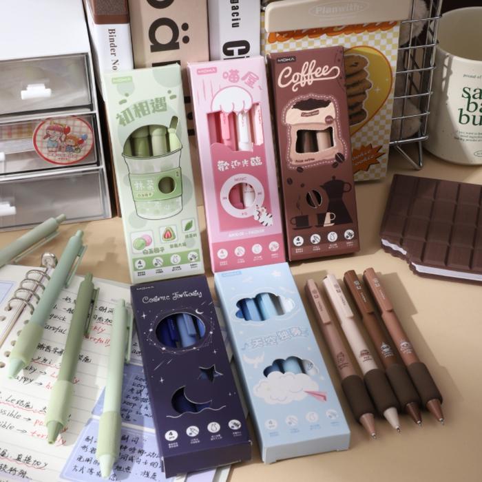 

Pulpen Mekanik 1 Set Isi 4 Pcs Soft Rubber Warna Pastel Aesthetic